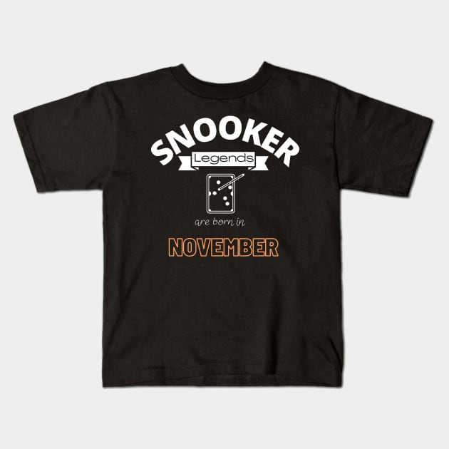 Snooker legends t-shirt special gift for her or him Kids T-Shirt by jachu23_pl